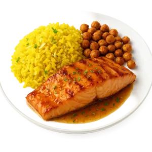 Gegrilde zalm met citrus